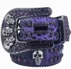 Ceinture de luxe de designer Simon Ceintures pour hommes Femmes Ceinture de diamant brillant Noir Bleu Blanc Multicolore avec strass Bling comme cadeau parfait designer0PLH