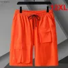 Szorty męskie 12xl 11xl splusowe szorty męskie letnie krótkie krótkie spodnie mody mody masy pomarańczowe krótkie spodnie duży rozmiar 12xl dolny kolor 240226