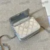 Sac étoile 15 cm mini rabat pour femmes portefeuille Silt Silver Hardware Luxury Handsbag Underarm Sac Vintage Crossbody Sac Sac Trend Purse Purse Purse d'embrayage du soir