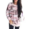 Women's Hoodies Camouflage Print Women Tops 2024 Autumn Winter Harajuku Kawaii Sweatshirt For Female Crew Neck Pullover Hoody Blusas