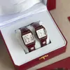 Plisowany złoty zegarek dla mężczyzn Square Quartz Ruch Watches Wysokiej jakości autobusiness Montre Femme skórzany obserwator luksusowy zegarek Formalny XB013