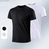 T-shirt da uomo T-shirt sportiva a maniche corte ad asciugatura rapida T-shirt da palestra Maglie fitness T-shirt da allenamento per adolescenti Abbigliamento sportivo traspiranteL2402