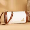 Avondtassen Hoge Kwaliteit Lederen Schoudertas Crossbody Tas Mode Cilinderzak Dames 2024 Luxe Handtas Ontwerper Vrouwelijke Messenger Portemonnee Tote