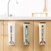 Storage Bottles Plastic Trash Bag Dispenser Creative With Lid Grocery Garbage Holder Box For Kitchen Bathroom