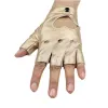 5本の指の手袋の男性女性ドライブパンクショートレザーハーフフィンガーダンスモーターサイクルサマーファッションソリッドカラーヒョウ2024226