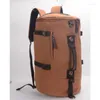 Mochilas escolares 36-55l mochila de viagem de grande capacidade 2024 moda casual masculina acampamento caminhadas saco de lona balde frete grátis