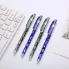 5 Pz/set Penna Gel di Lusso 0.5mm Cancellabile Lavabile Maniglia Asta di Ricarica Blu Nero Inchiostro Scuola di Cancelleria Strumento Per Ufficio