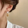 Boucles d'oreilles pendantes à la mode, pendentif en métal perle Simple pour femmes, charme coréen, Clip d'oreille sans trou, bijoux accessoires cadeaux