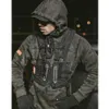Уличная одежда Тактический жилет Мужчины Хип-хоп Уличный стиль Нагрудная сумка для телефона Модный жилет-карго с карманами T200113242F