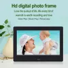 Digitala fotoramar HD Digital Photo Frame 1280x800 7 tum LED Smart Electronic Family Photo Video Album Musikklocka Kalender Spelare 24329