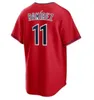 Benutzerdefinierte Herren Damen Jugend Baseball Jersey Jose Ramirez Jim Thome Harold Amed Rosario Ricky Vaughn Franmil Reyes Shane Bieber Tyler Naquin Logan Allen Gimenez Shirt