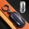 SMART KEY COVER FOB LEATHER CASE CAR KEYING HOLDER SCAL FÖR GEELY TUGELLA 2020 BOYUE ATLAS PRO GILI TUGELLA