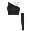 Полая сексуальная футболка неправильной формы, перчатки на одну руку, ультратонкий черный укороченный топ, женская летняя рубашка оверсайз в стиле Харадзюку, одежда 240226