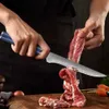 Noża kuchenne Turwho 6 noża Boning 67 Warstwa Damascus Stalowe noże kuchenne Butcher Cleaver Utility Fish Slicer Narzędzia do gotowania G10 Uchwyt Q240226