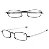 Sunglasses Frames Portable Folding Reading Glasses Anti-Blue Presbyopic Women Men With Case Eyeglasses Elderly Eyewear