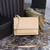 7A Luxe Designer SUNSET draagtas glad leer merk WOC met sleutelhanger envelop Multifunctionele handtas clutch flap ketting dames heren crossbody schoudertassen dames