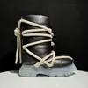 High-End Designed Octopus Snow Boots Personalized Real Leather High-Top Botas