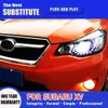 Auto Styling Hoofd Lamp Dagrijverlichting Streamer Richtingaanwijzer Voor SUBARU XV LED Koplamp Montage 11-16 grootlicht Angel Eye Projector