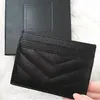 2024 marques célèbres mode femmes porte-cartes portefeuilles de créateurs porte-monnaie sac de carte classique portefeuille de caviar en cuir de haute qualité avec pochette porte-clés numéro de série