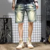 Herenjeans Hoge kwaliteit retro shorts Denim Nostalgisch Recht Zomermodemerk Hiphop Dagelijks Grote maten broek