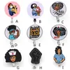 Medical Key Rings Multi-style Black Nurse Felt ID Holder For Name Accessories Badge Reel With Alligator Clip266d