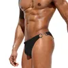 Underbyxor sexiga underkläder för män gay simning stammar sissy trosor metall spänne cuecas homem maskulinas ropa interiör para hombre