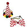 Hond Kleding 4 Stuks Kerstmuts Bowtie Speeksel Handdoek Set Huisdier Puppy Party Vakantie Kostuum Drop