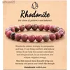 Beaded Energy balance Amethyst Volcanic aventurine Turquoise chain Bracelet women mencard Gemstone stretchy pink beads bangles Gift YQ240226