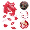 Feestdecoratie Valentijnsdag Confetti Bruiloft Decor Papier Tafel Stuk Liefde Voor Thuis Ornament Valentines Po Rekwisieten