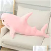 Animaux en peluche en peluche mignon requin P jouet 30 cm doux poupée animal oreiller coussin Kawaii anniversaire saint valentin cadeau pour enfants Adts Drop Otkru