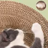 Scratchers Nonlint Corrugated Scratch Board Round Oval Scratching Pads for Cat Sharpen Nails Tool Cat Bed Juguetes Para Gato Cat Furniture