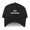 Ball Caps Paragwaj baseball czapka z flagą mężczyzn bawełniany kapelusz kobiety unisex szczyt