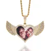 Collares TBTK Love Wings foto colgante foto personalizada Zirconia cúbica joyería de moda hombres y mujeres 2020 nuevo estilo Envío Directo