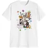 Men's T-Shirts Retro Harajuku Fashion Women Shirt Cute Milk Cat Graphic T-Shirts Oversized Tee Y2k Aesthetic Cotton Female Tees Streetwear TopsL2402