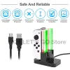 Laddare Nintend Switch OLED 4 Joycon Charger Stand Fast Charging Dock Station för Nitendo Nintendo Switch Joy Con Controller Tillbehör