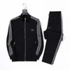 Designer Mens Tracksuit Luxury Men's Tracksuits Sweatsuits Lång ärm klassisk modeficka som kör casual man kläder kläder byxor jacka två bit