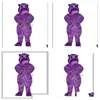 Mascot Costumes Festival Dress Purple Hippo Carnival Hallowen Gifts Unisex Adts Fancy Party Games Outfit Holiday Celebration Cartoon Dhrn0