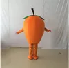 2024 new Tasty Orange Loquat Mascot Costume Halloween Christmas Cartoon Character Outfits Suit Advertising Leaflets Clothings Carnival Unisex Adults Outfit