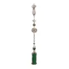 Smycken naturliga hotan jade green bambu lång hänge original design cheongsam packet knapp antik tillbehör smycken för kvinnor