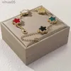 Bracelet en forme de fleur Obega perlé multicolore avec chaîne réglable en Zircon cubique brillant, Style doux, personnalité, conception Simple, bijoux YQ240226