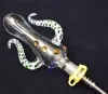 2021 إصدار جديد NC Set Octopus Design 14mm NC Kit مع Titanium Nail Mini Glass Water Pipes Bong ZZ