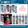 Uzy Crystal Pro Max 10000 Puffs engångsvapspenna Pen Mesh Coil -laddningsbar puff 10K E Cigaretter Kit 0% 2% 3% 5% Vaper 12 Flavors LED Color Lights