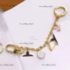 Lvse Keychains Lanyards 2023 High Qualtiy Brand Designer Keychain Fashion Purse Pendant Car Chain Charm Bag Keyring Trinket Gifts Handmade Accessories 307