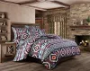 Set 3D Compforter sängkläder Set Luxury Boho Däcke Cover Set Pillowcase Queen King Size Bedlinen Bedste Sheer Gardiner