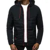 Männer Jacken Herbst Winter Jacke Solide Patchwork Langarm Mit Kapuze Mantel Männlich Zipper Casual Oberbekleidung Streetwear