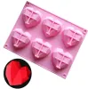 Diamond Love Heart-Shaped Mold Silicone Forms For Sponge Cakes Mousse Chocolate dessert Bakeware Pastry Handmade gåva