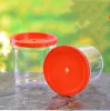 Betta Cups Jellyfish Fishs Mini Small Transparent Plastic with Lid Cup Fish Tank