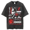 Koszule męskie super! Atak na Titan Anime Tshirts Vintage myte koszulę Harajuku dużego krótkiego rękawu Tops Cotton Streetwear Unisex Tees