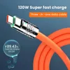 Câble de charge rapide 3 en 1 120W 6A Métal Liquide Silicone Type C Micro USB Câble de chargeur de données 1,2M pour Samsung S24 Huawei LG Oneplus Xiaomi Android