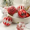 Ensemble de boules de décoration de noël en plastique, boules vibrantes et incassables, ornements durables pour arbre de noël pour la maison